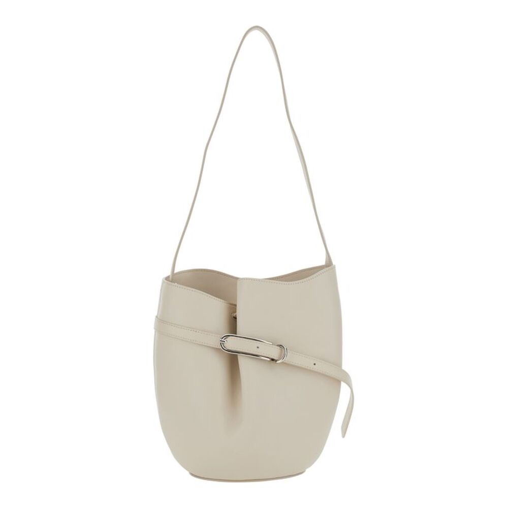 Liffner Women White Shoulder Bag With Adjustable Strap In Leather For Women